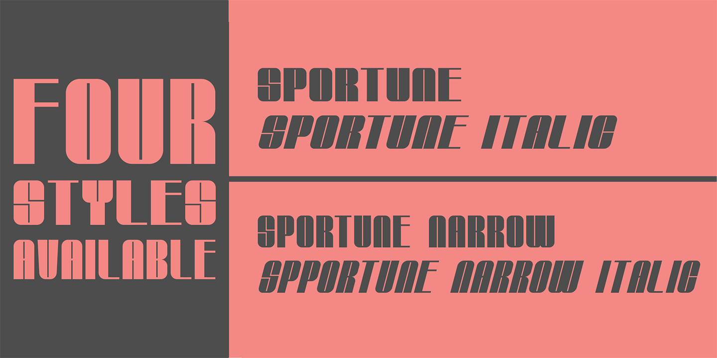 Пример шрифта Sportune #8